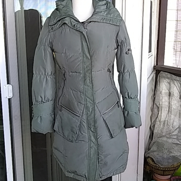 SOLD SOLD SOLD Calvin Klein Puff Hooded Coat - Picture 1 of 7
